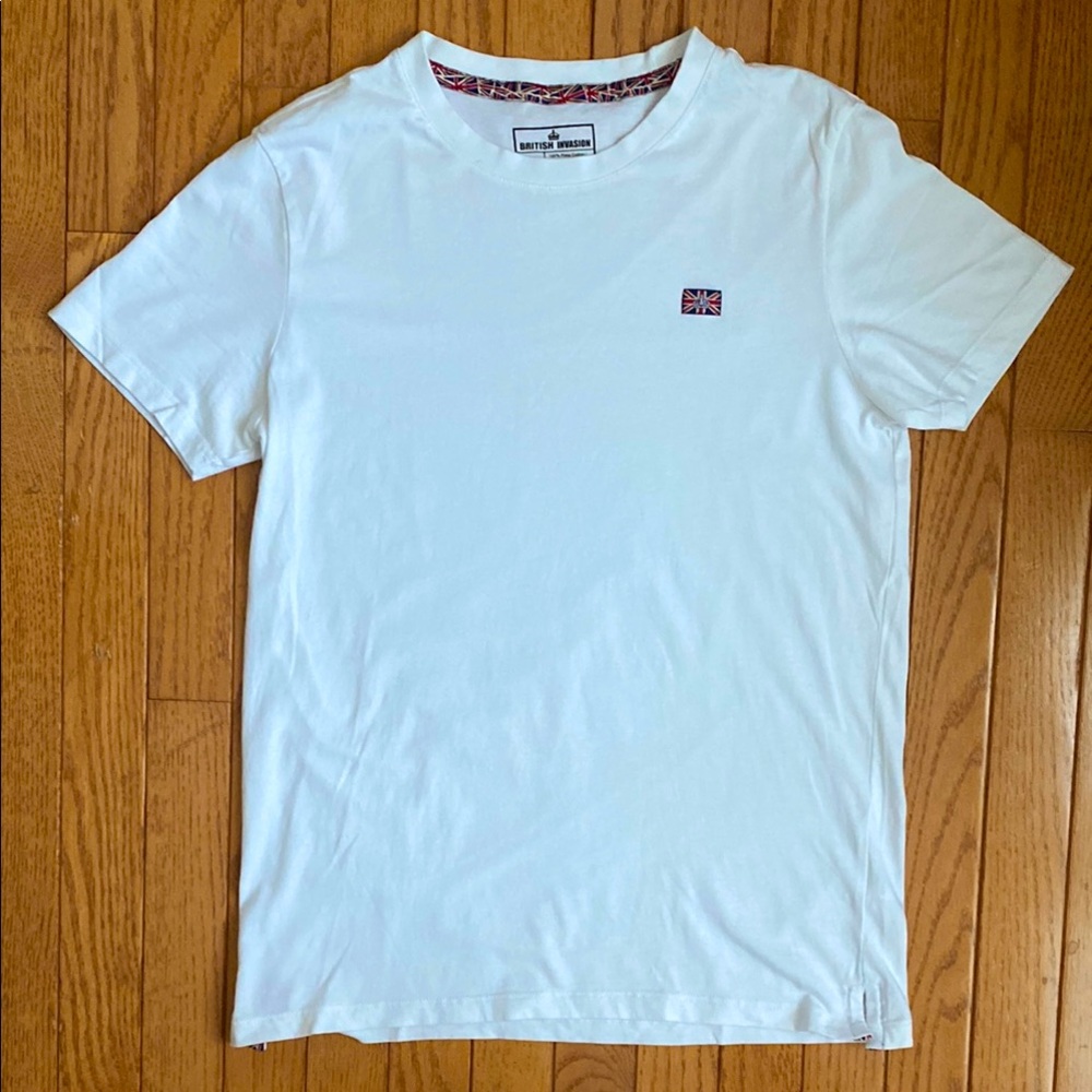 BRITISH INVASION Men’s White Casual T-Shirt